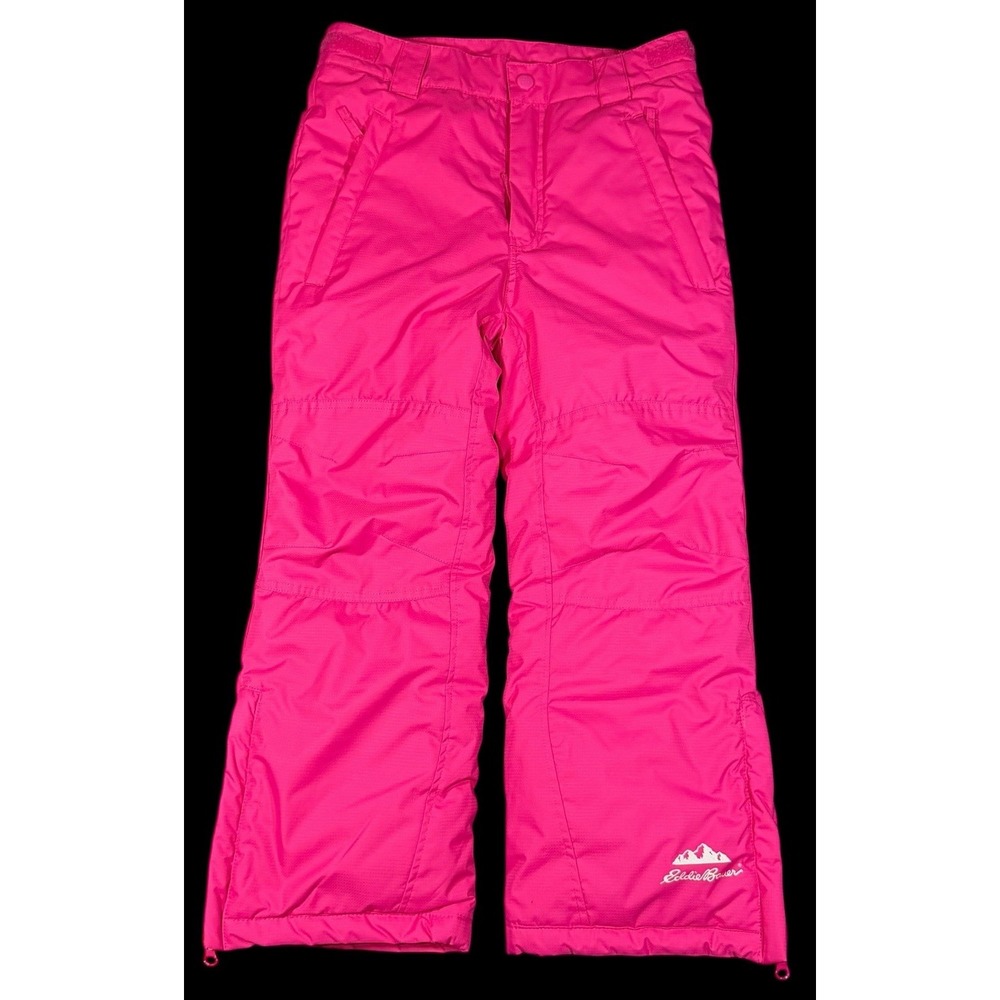 Eddie Bauer Pink Youth Girls Insulated Snow Ski Snowboarding Pants Lids Size 8 - Picture 2 of 12